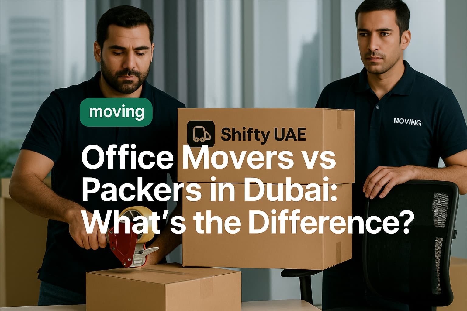 Office Movers vs Packers in Dubai | What’s the Difference? - Moving tips and guides | Shifty UAE