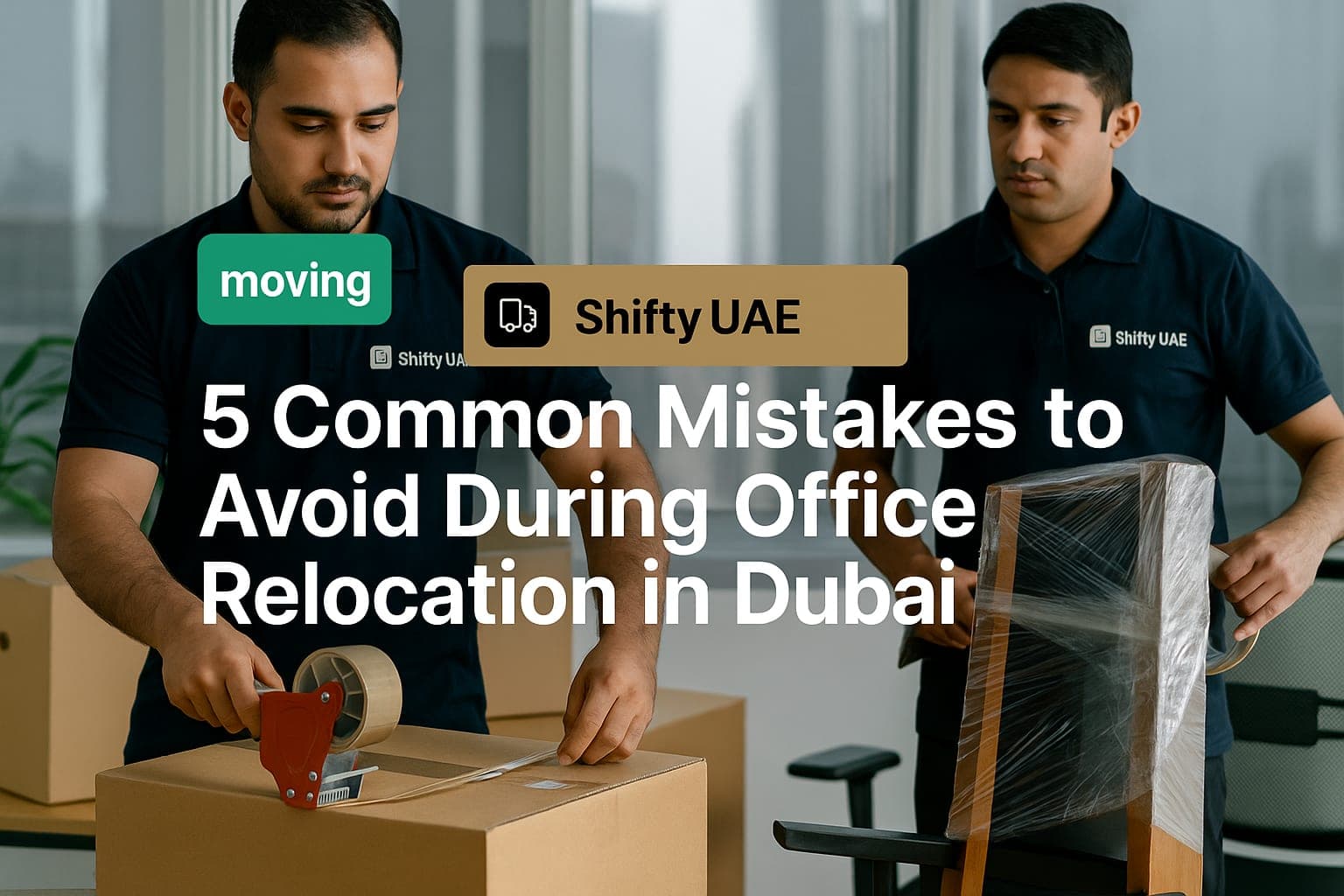 5 Common Mistakes to Avoid During Office Relocation in Dubai - Moving tips and guides | Shifty UAE