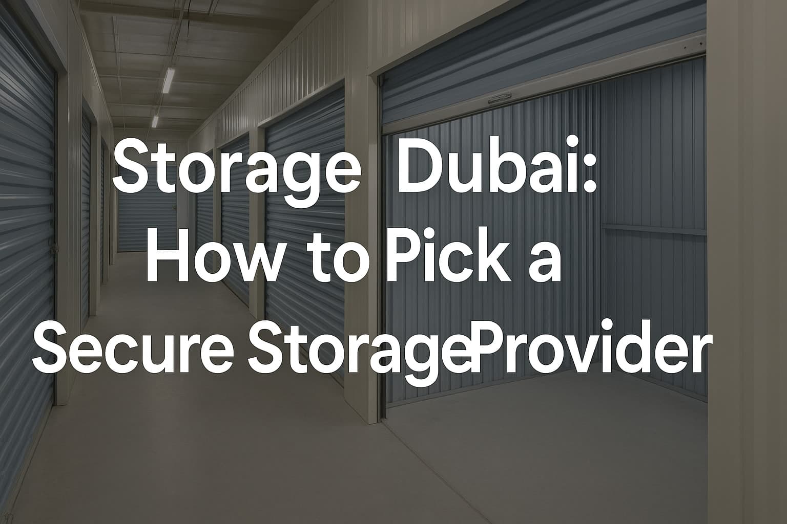 Storage Dubai | How to Pick a Secure Storage Provider - Moving tips and guides | Shifty UAE