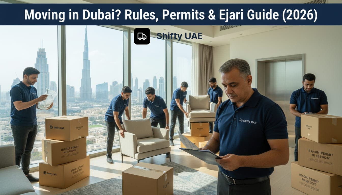 Moving in Dubai? Rules, Permits & Ejari Guide (2026) - Moving tips and guides | Shifty UAE